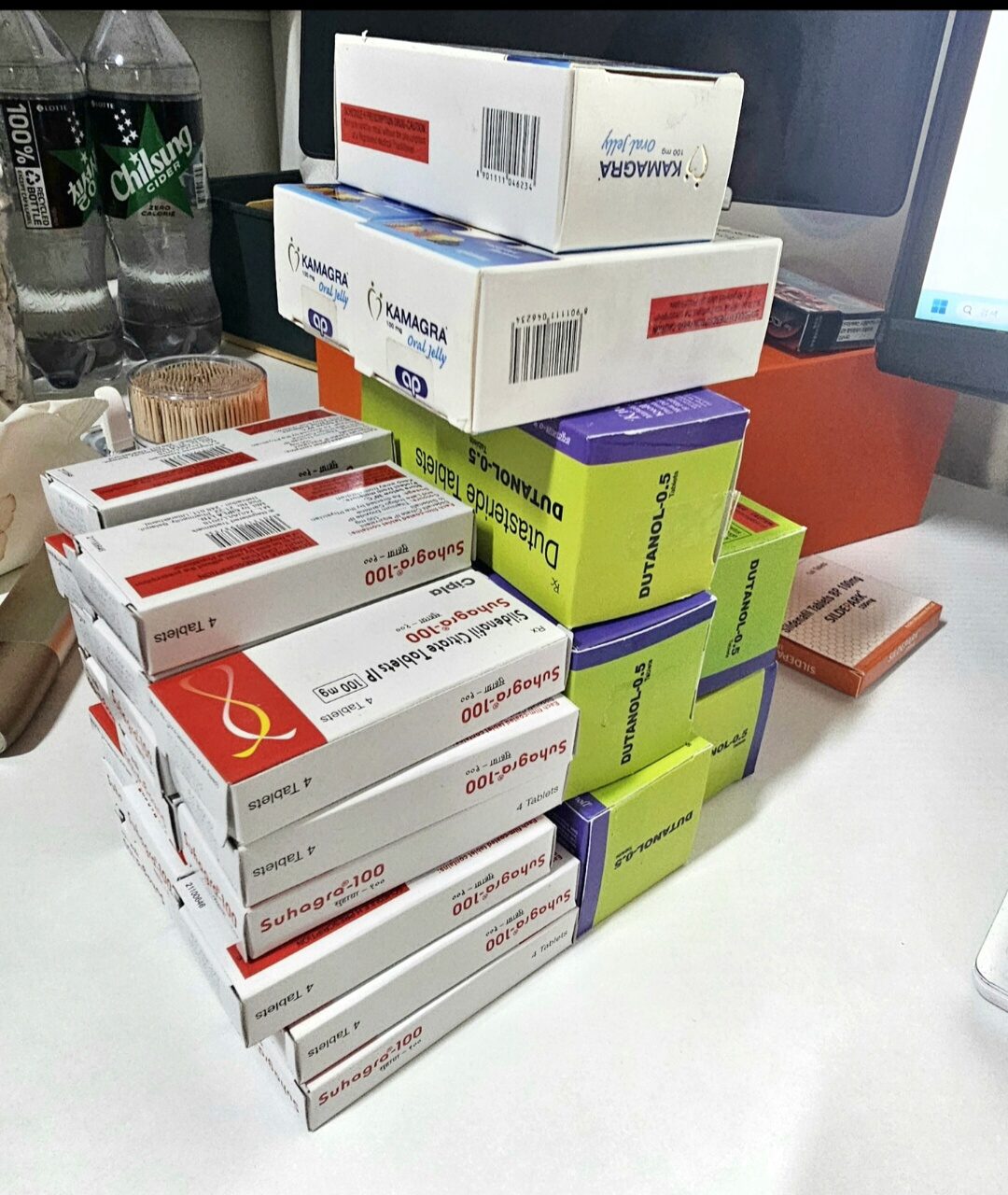 수하그라 두타놀 카마그라오랄젤리 제품 포장이미지